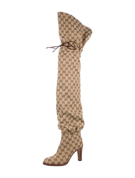 gucci boots tall|gucci monogram thigh high boots.